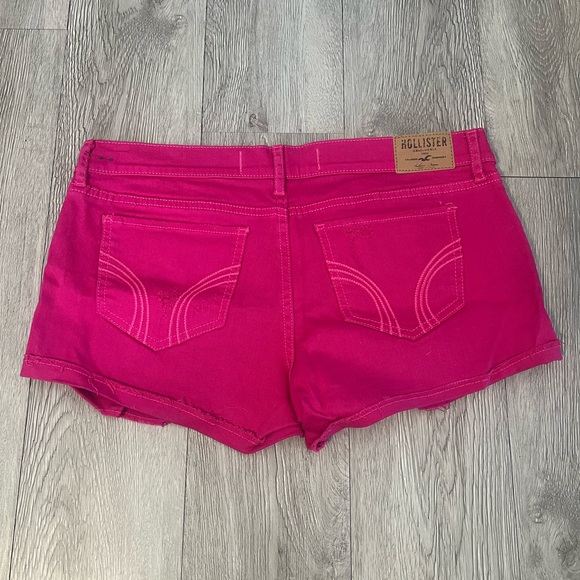 Hollister Women's Pink Denim Shorts - Picture 2 of 2